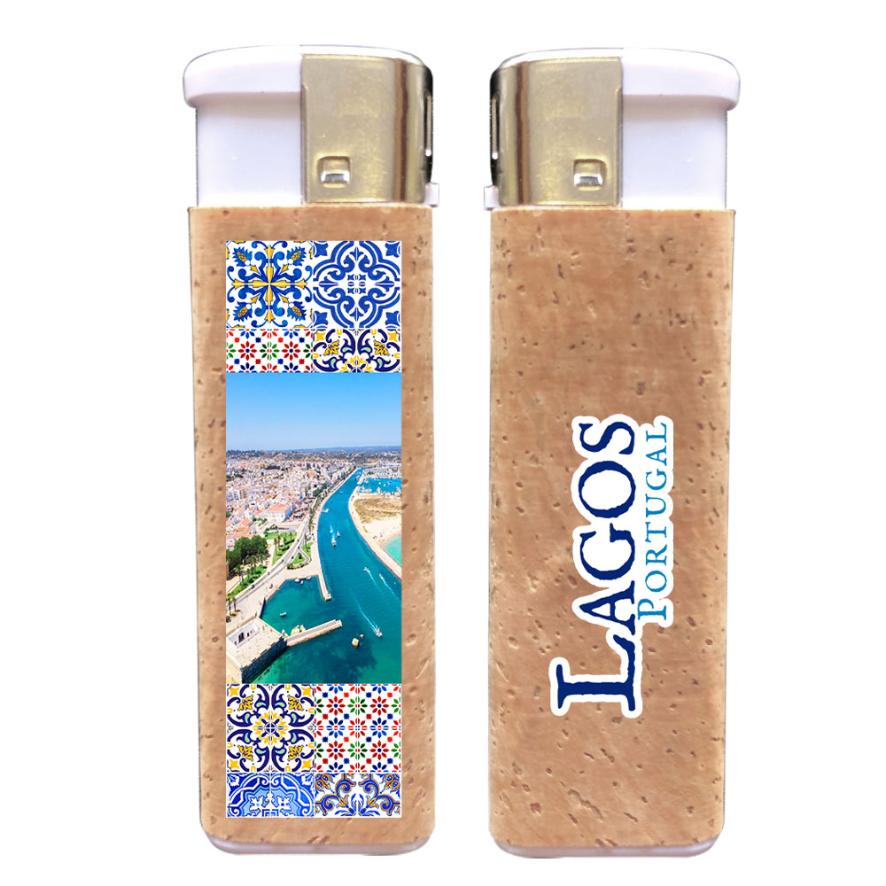 Rechargeable lighters with cork application