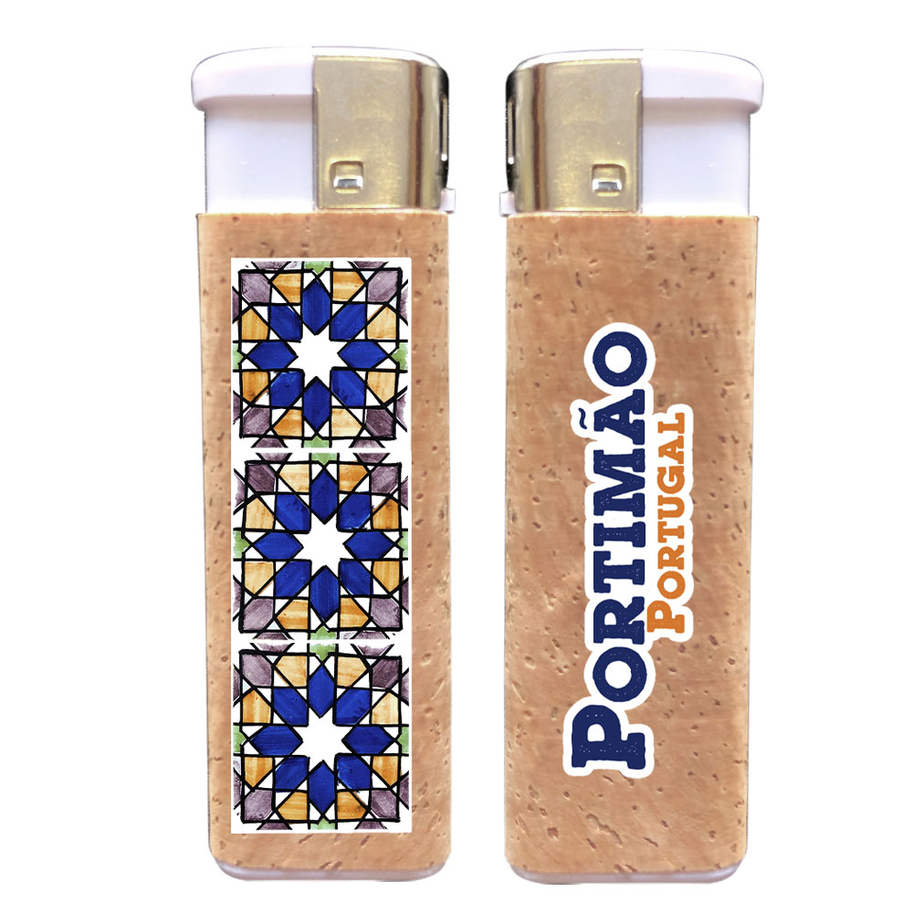 Rechargeable lighters with cork application