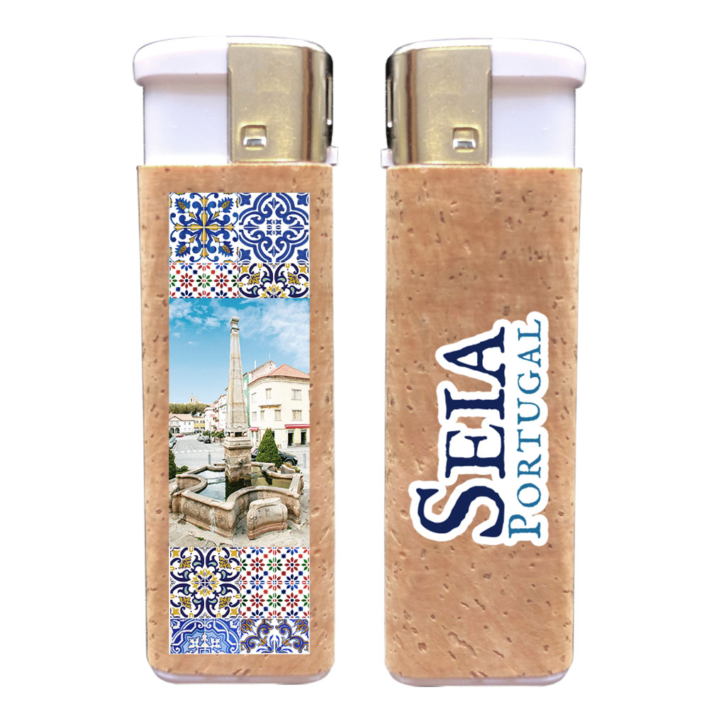 Rechargeable lighters with cork application