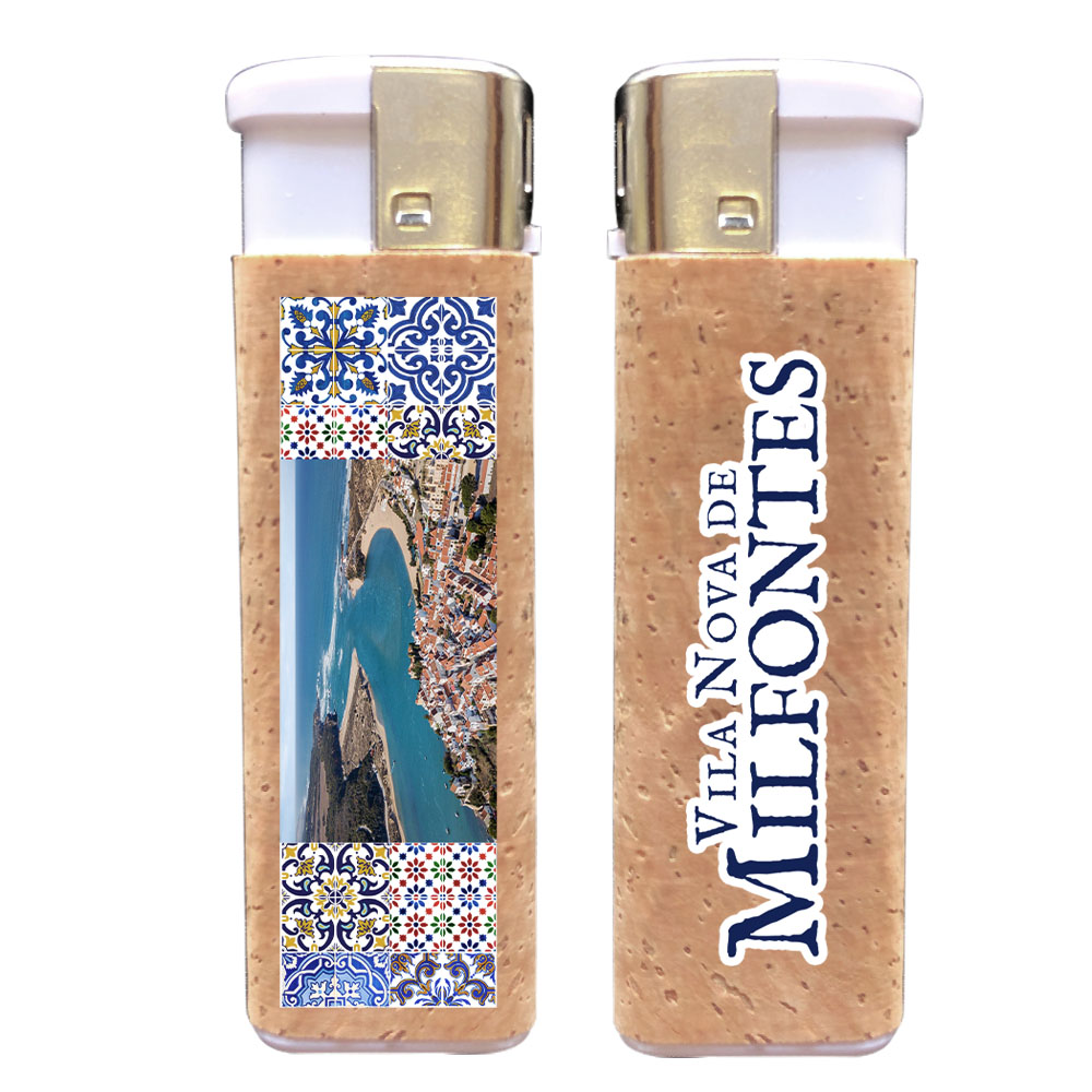 Rechargeable lighters with cork application