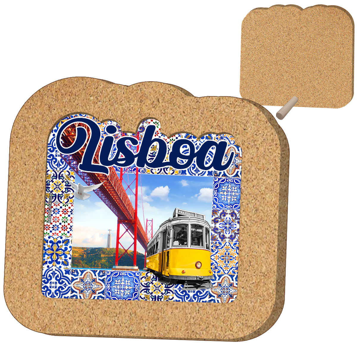 Board with Cork Frame