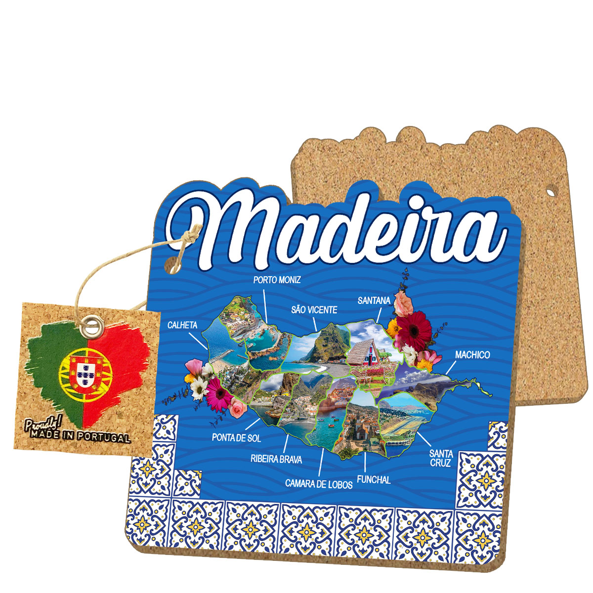 MDF coasters with cork