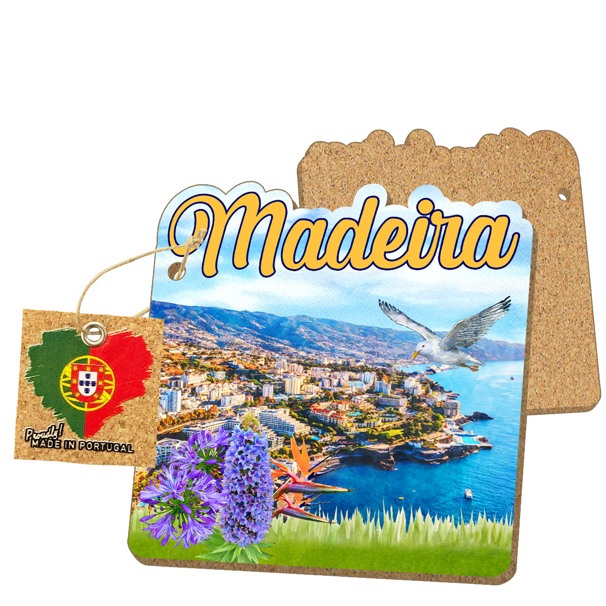 MDF coasters with cork