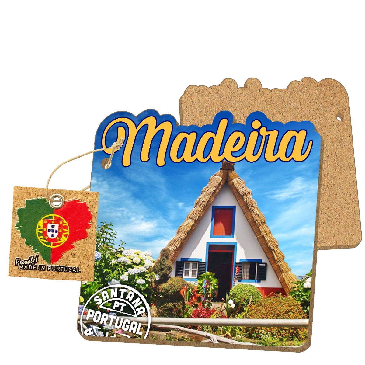 MDF coasters with cork