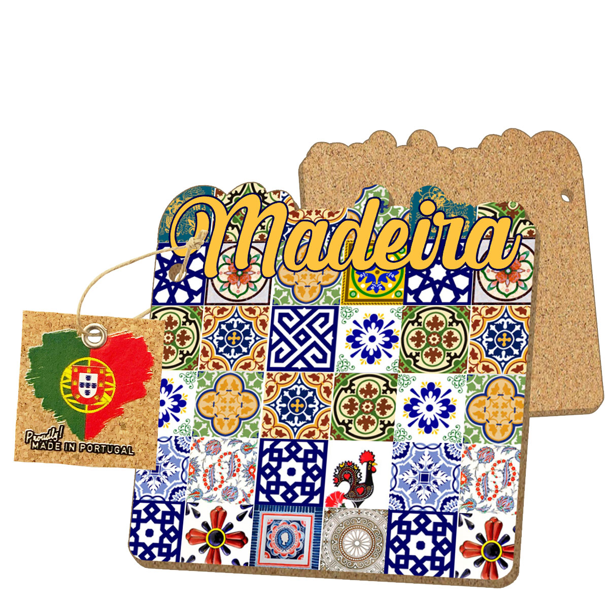 MDF coasters with cork