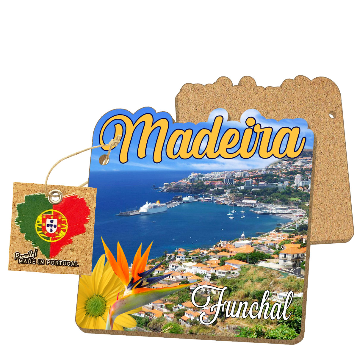 MDF coasters with cork