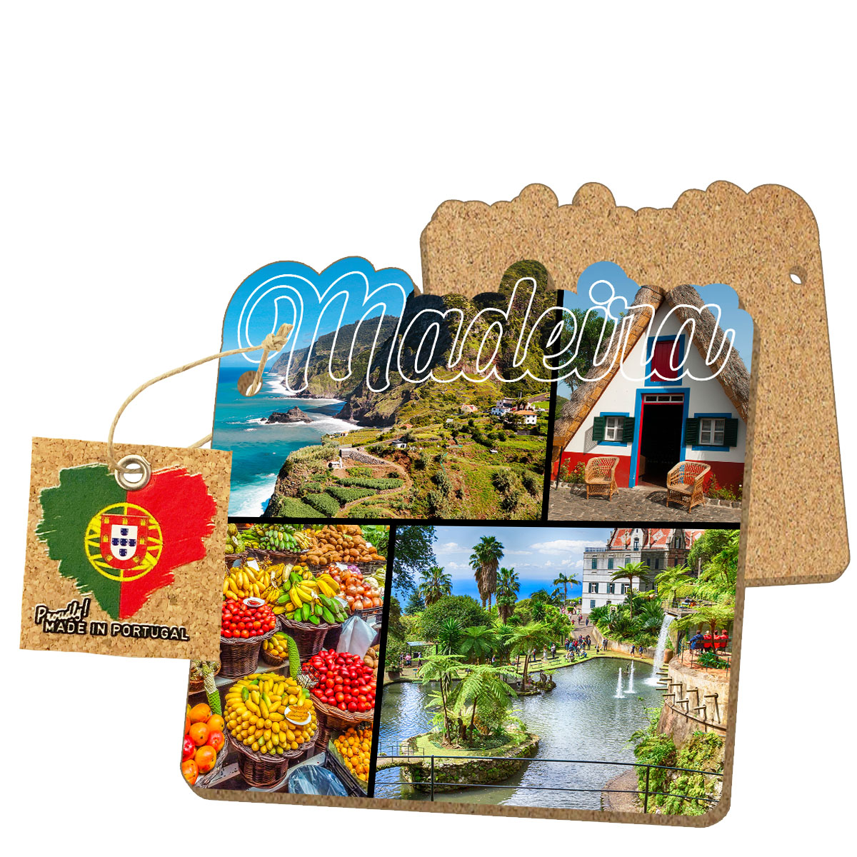 MDF coasters with cork