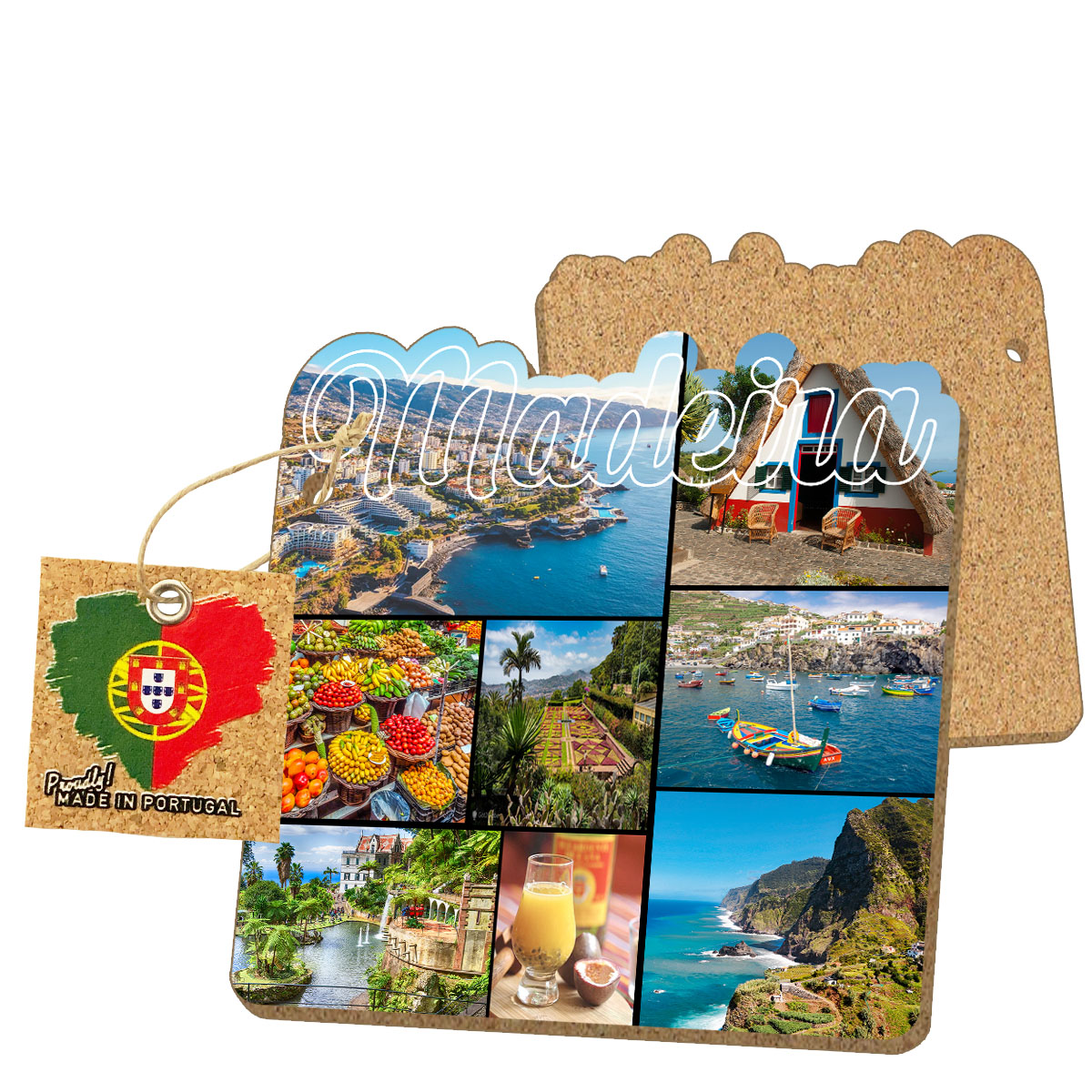 MDF coasters with cork