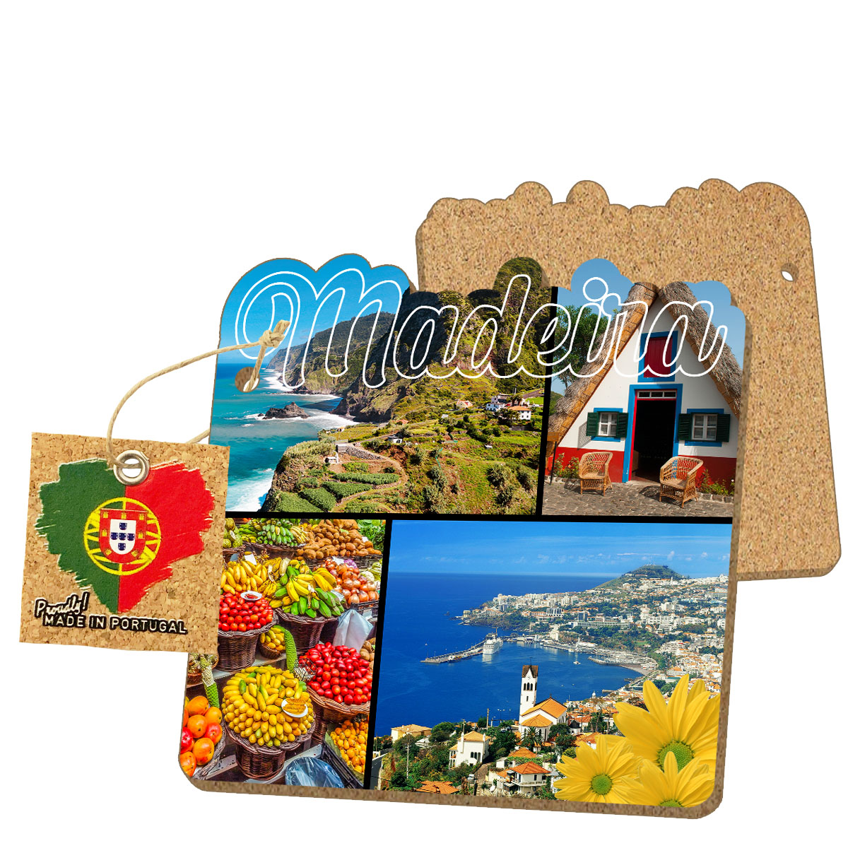 MDF coasters with cork