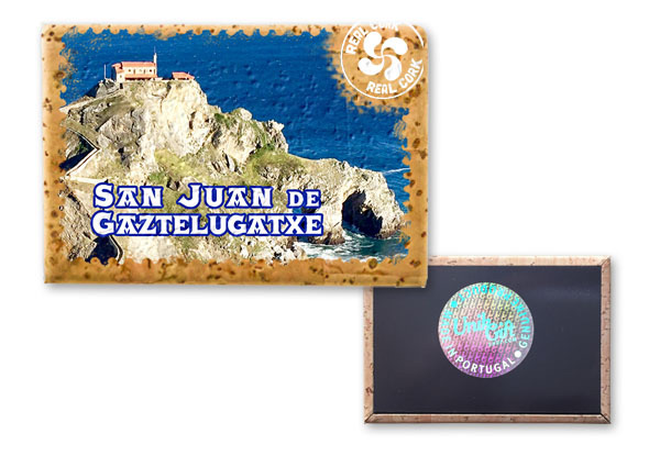  Cork Magnetic rectangular 75x55mm