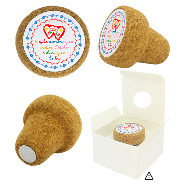 Cork stopper magnetic