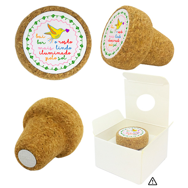 Cork stopper magnetic