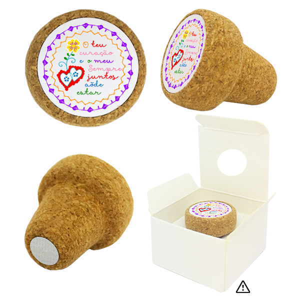 Cork stopper magnetic