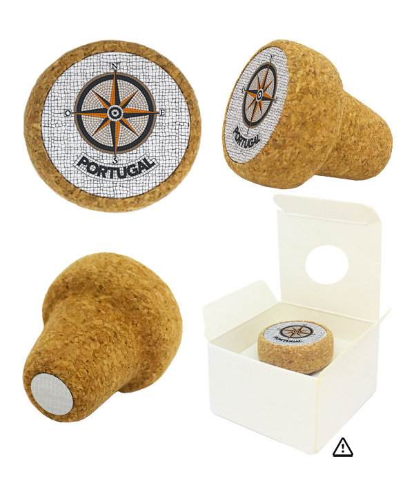 Cork stopper magnetic