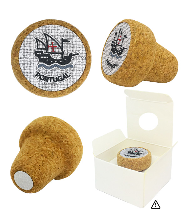 Cork stopper magnetic