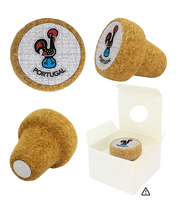 Cork stopper magnetic