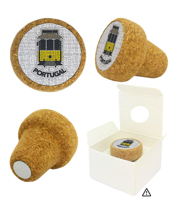 Cork stopper magnetic