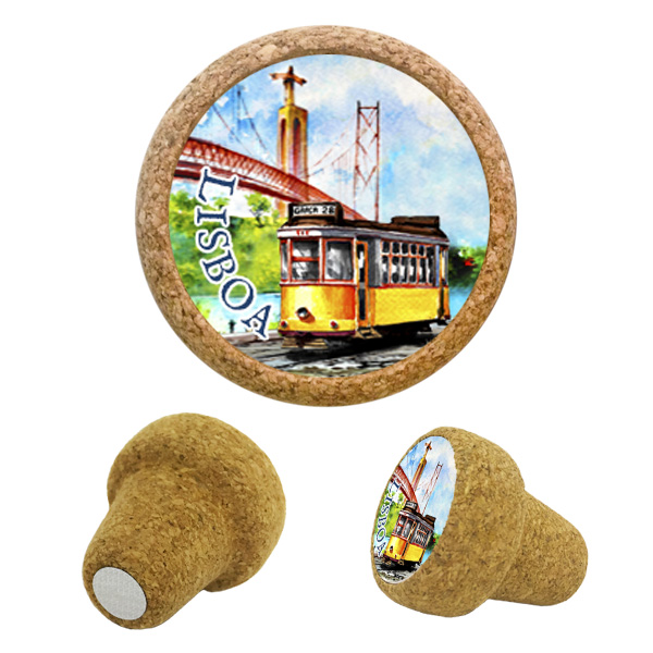 Cork stopper magnetic