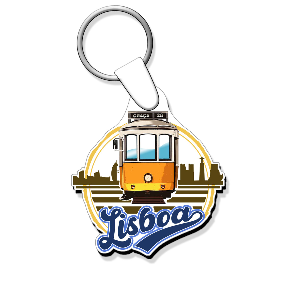 Cut-out keychain