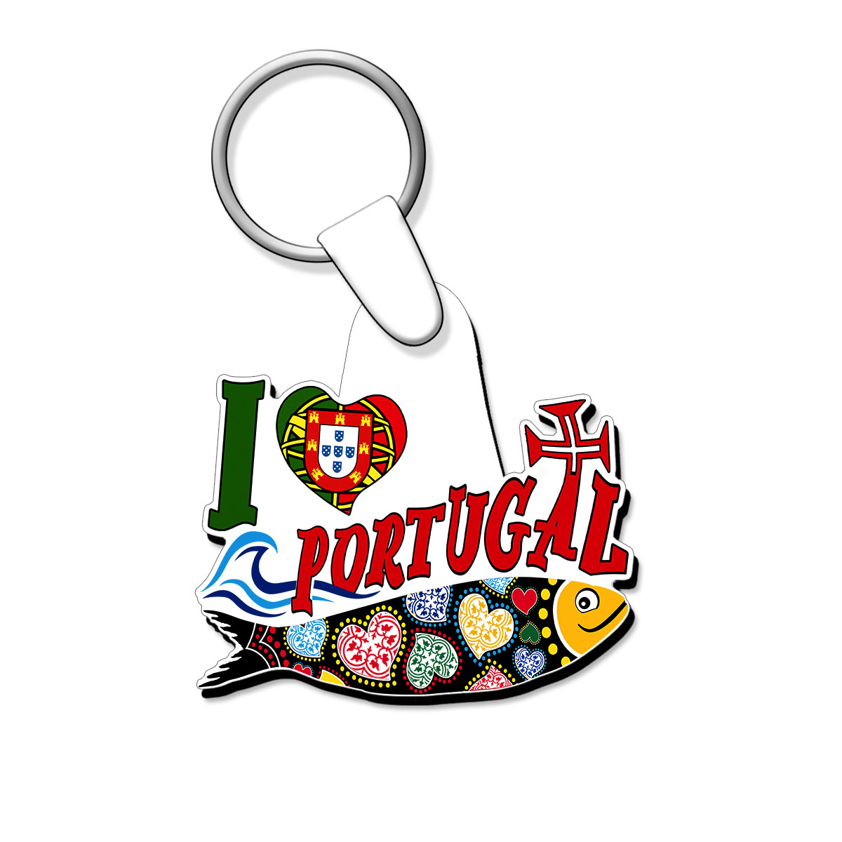 Cut-out keychain