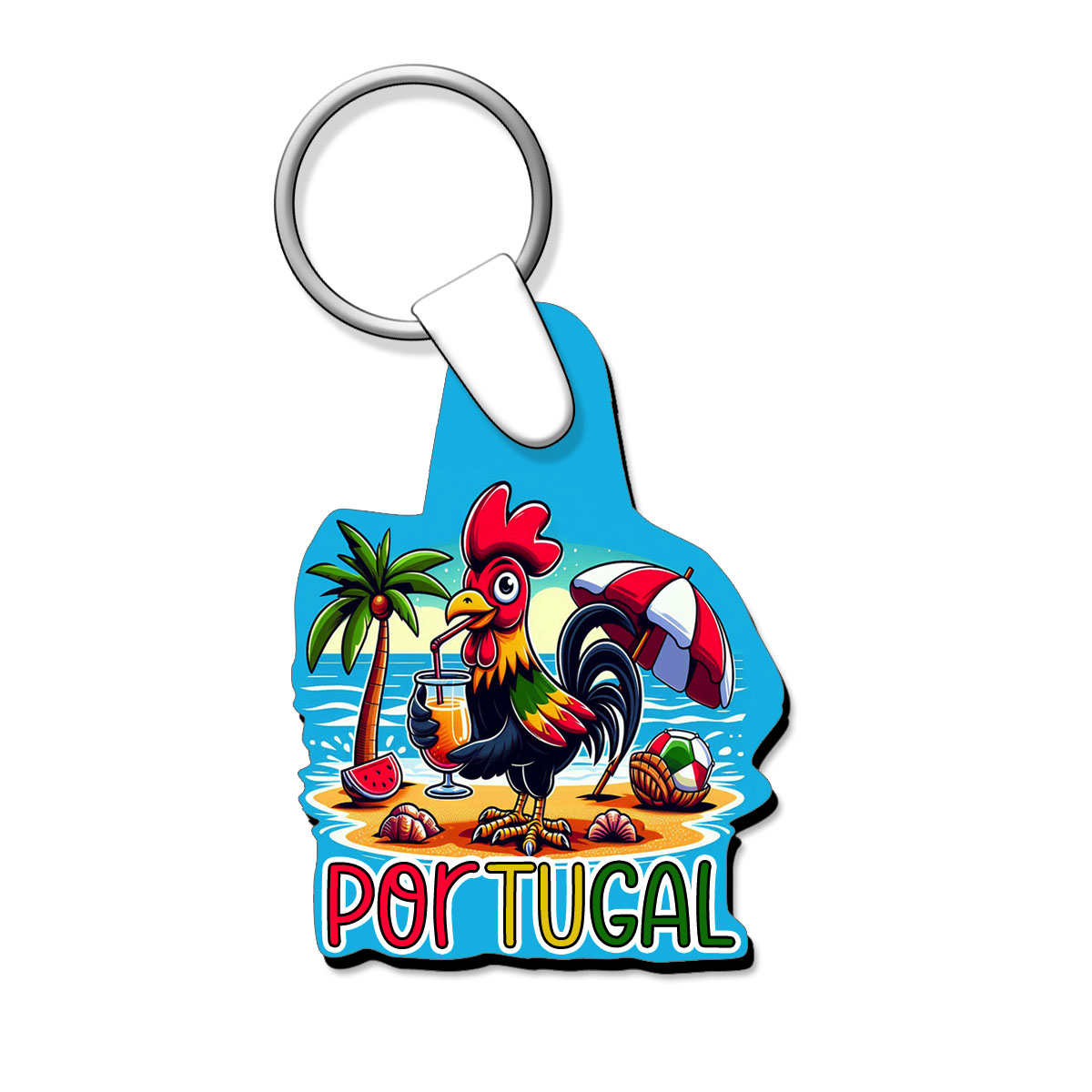 Cut-out keychain