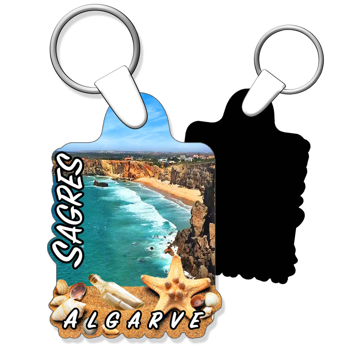 Cut-out keychain