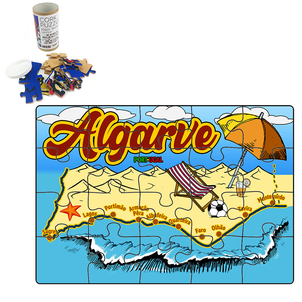 Puzzle with tube box