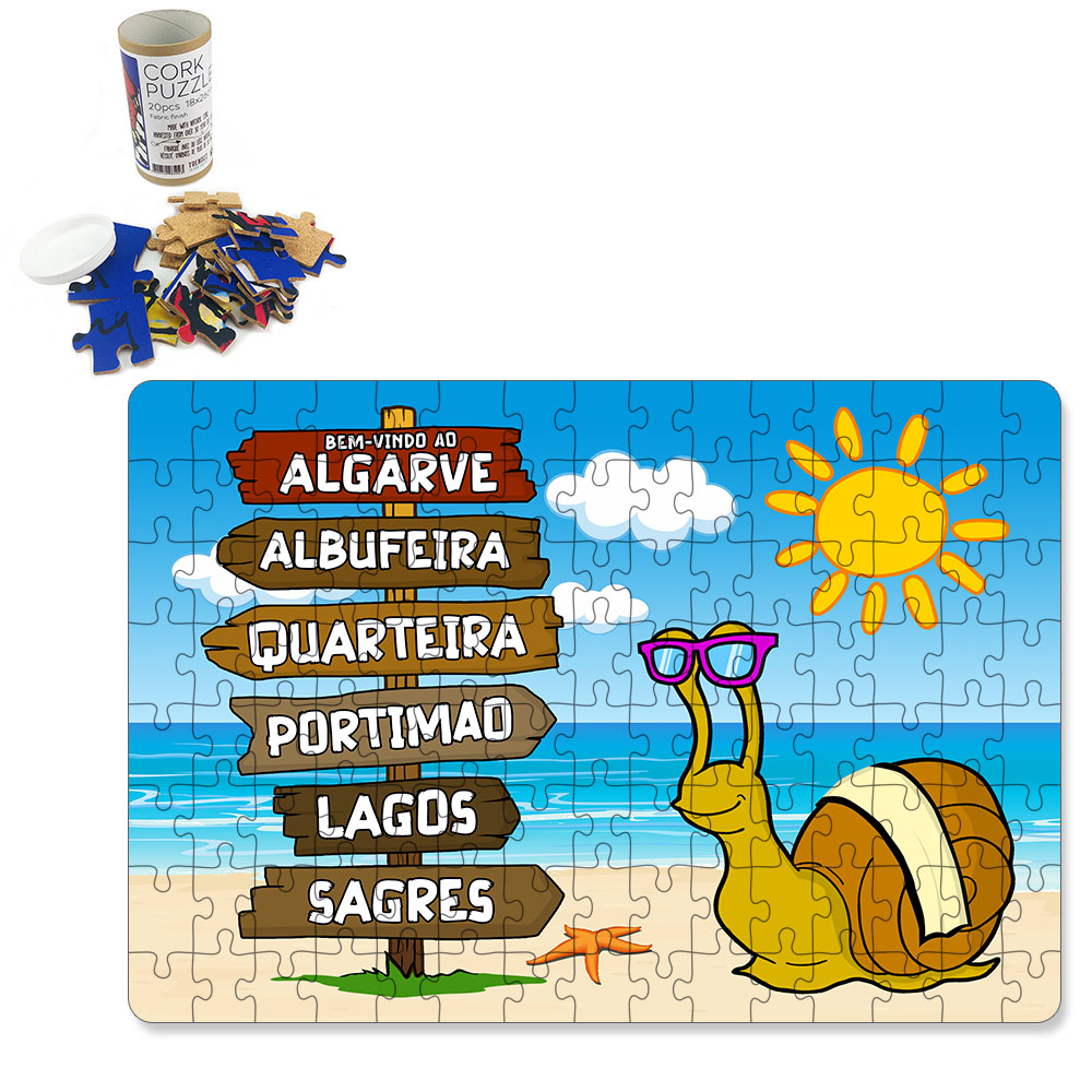 Puzzle with tube box