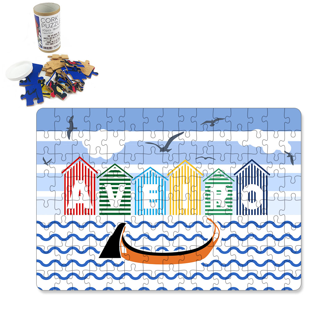 Puzzle with tube box