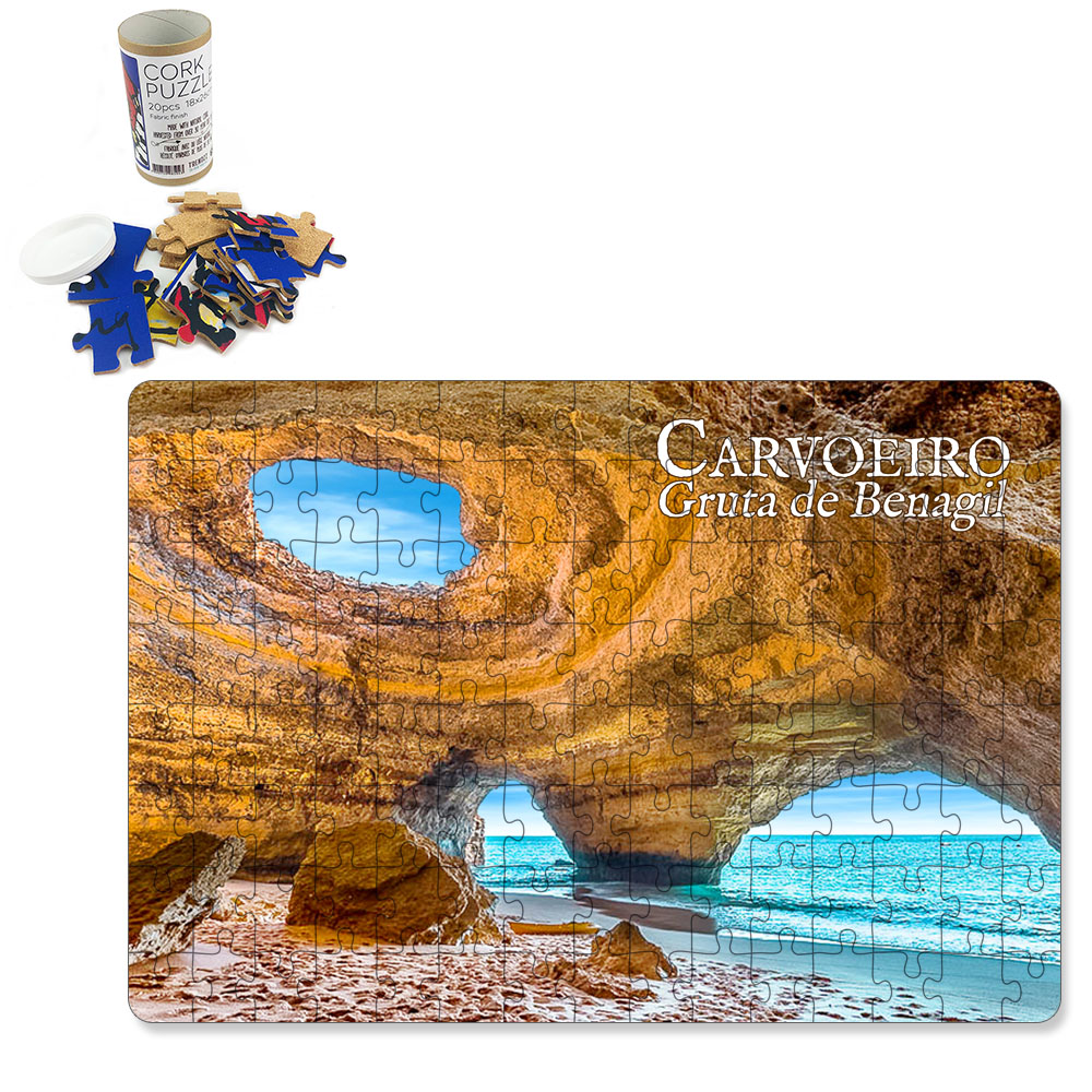 Puzzle with tube box