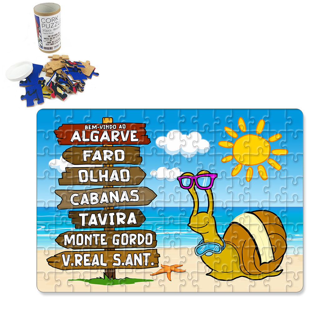 Puzzle with tube box