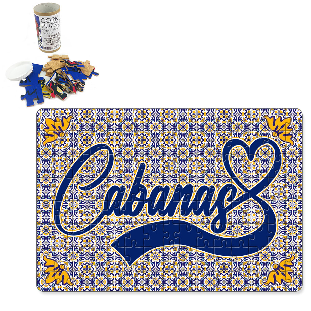 Puzzle with tube box