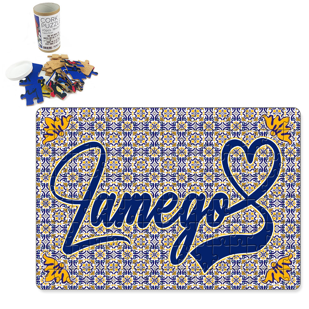 Puzzle with tube box