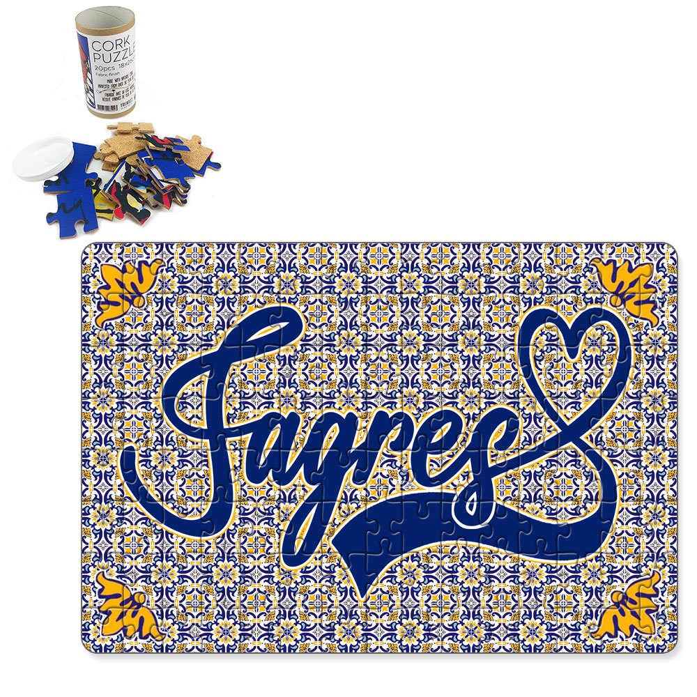 Puzzle with tube box