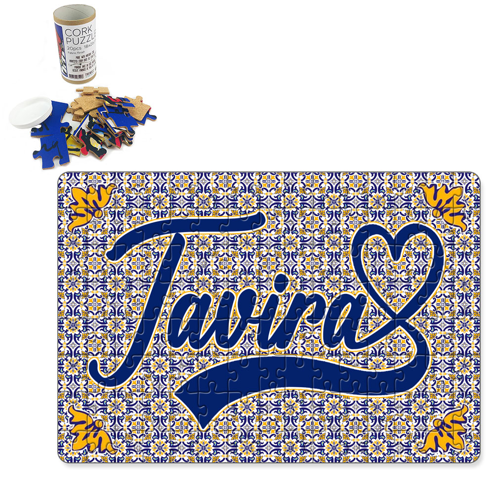 Puzzle with tube box