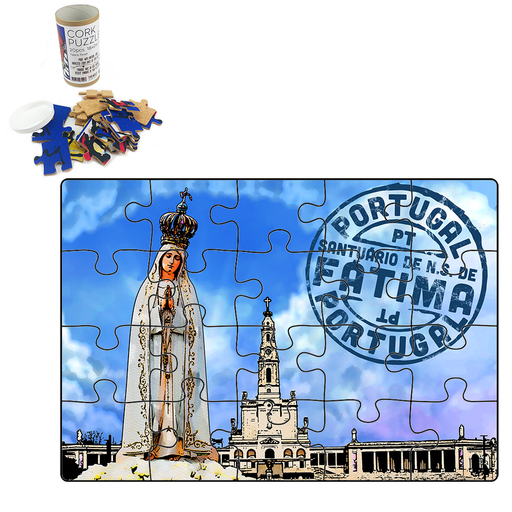 Puzzle with tube box