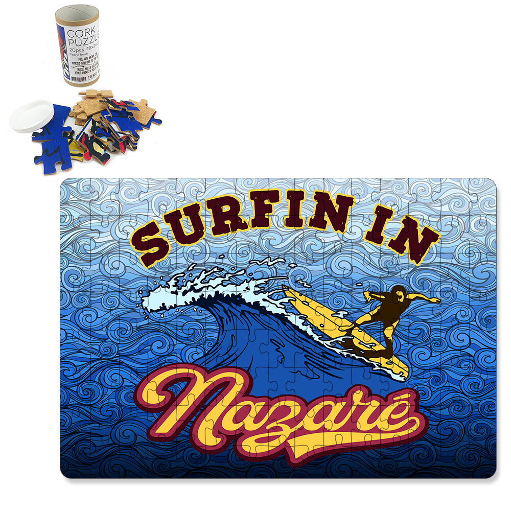 Puzzle with cardboard tube box