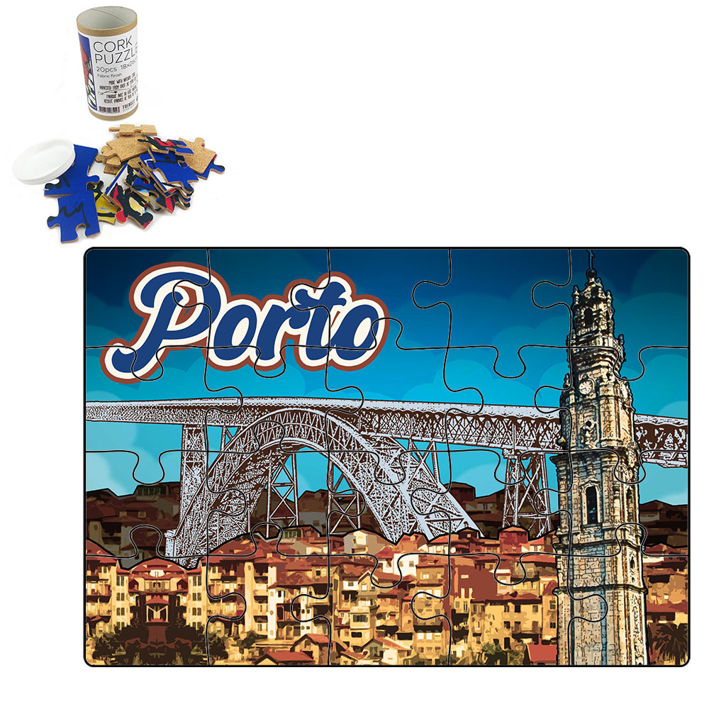 Puzzle with tube box