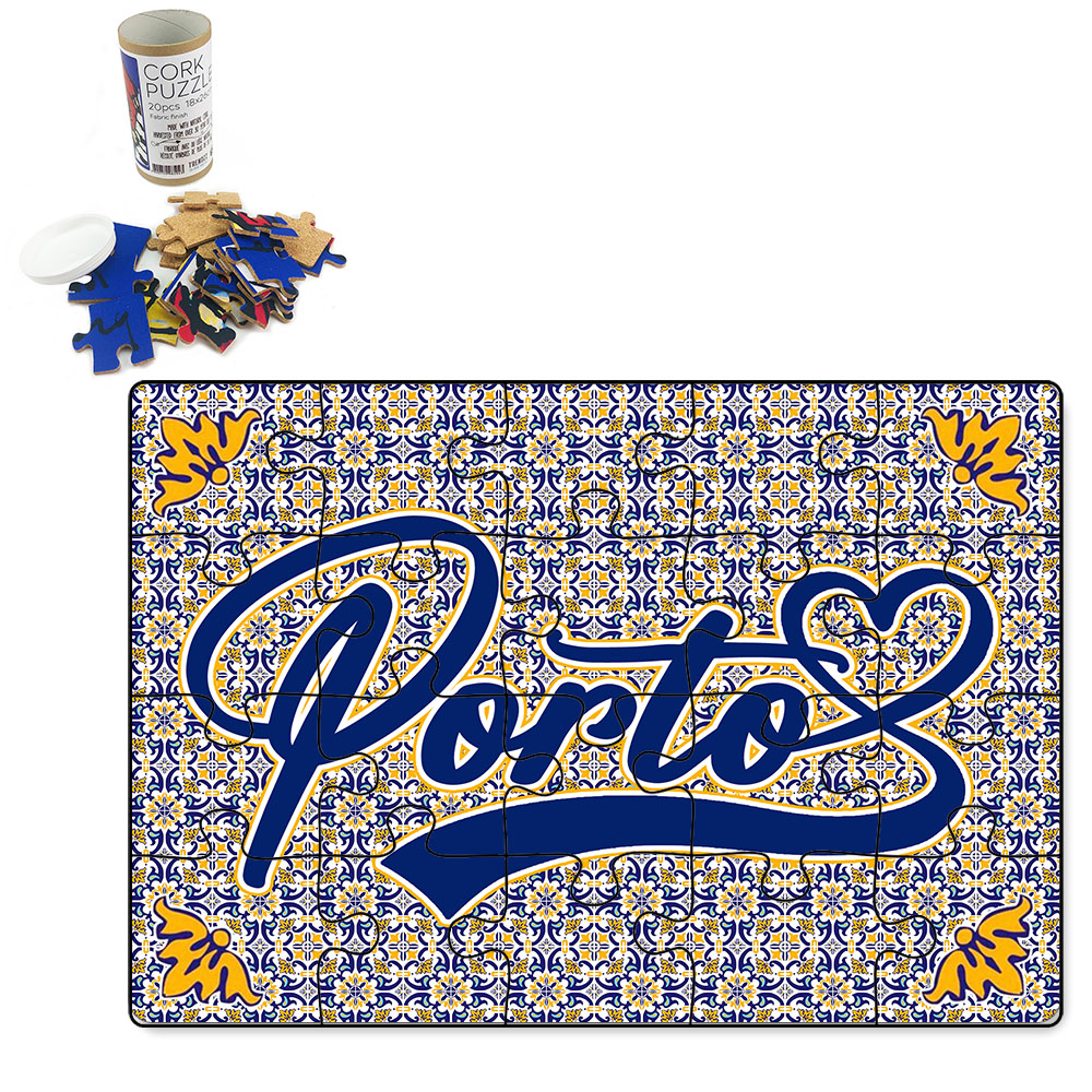 Puzzle with tube box