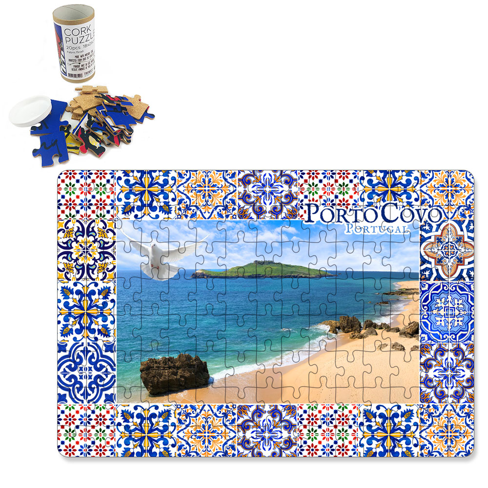 Puzzle with tube box