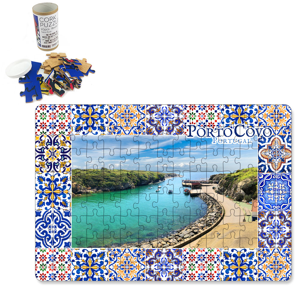 Puzzle with tube box