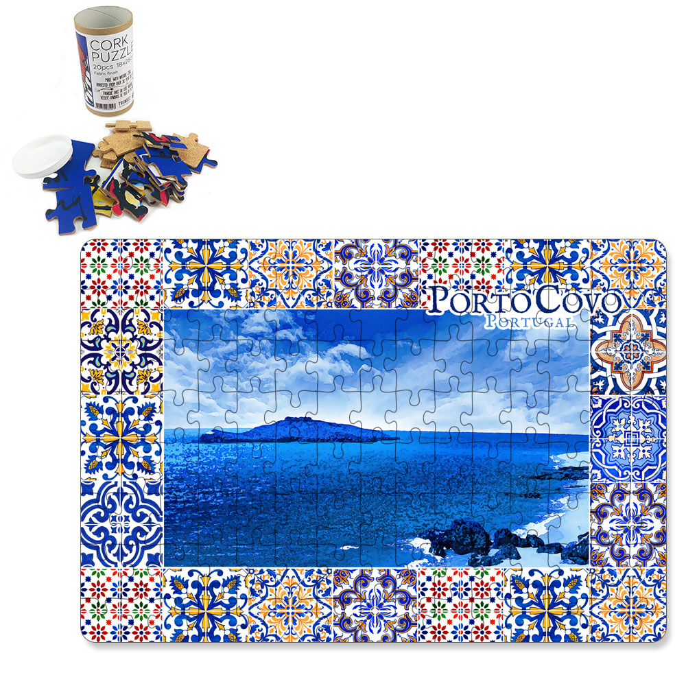 Puzzle with tube box