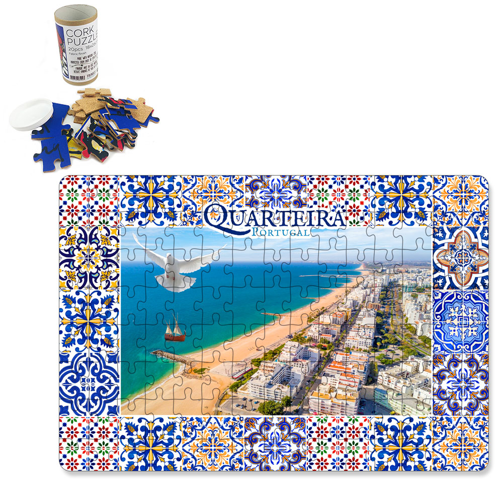 Puzzle with tube box