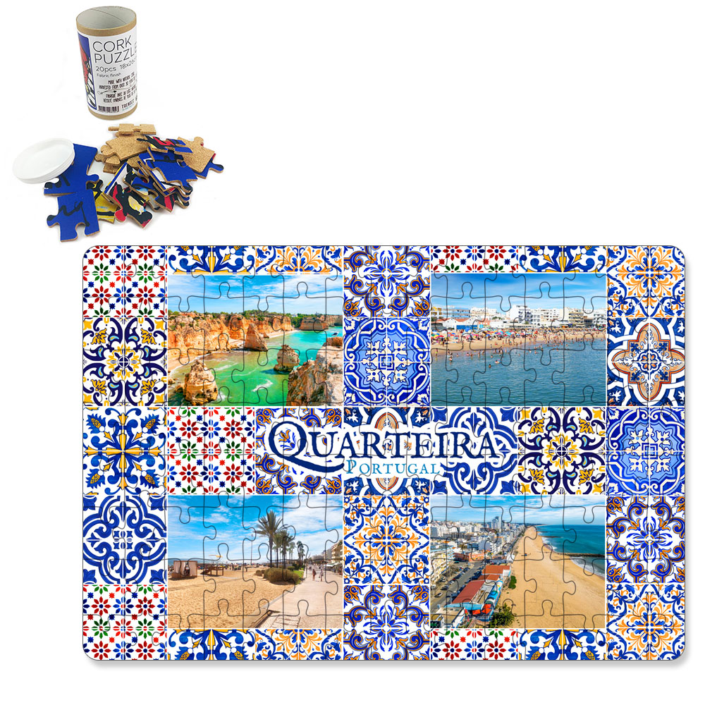 Puzzle with tube box