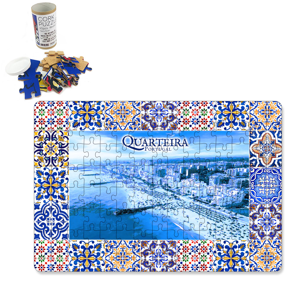 Puzzle with tube box