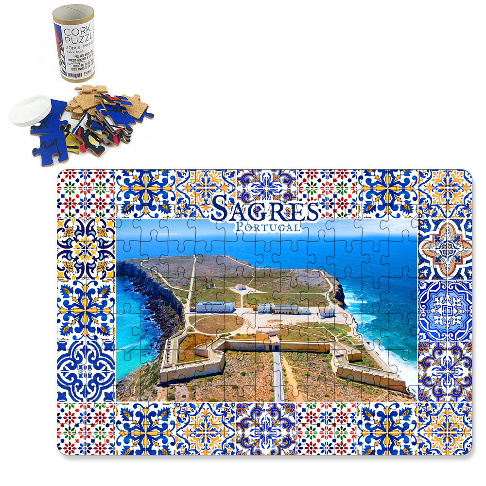 Puzzle with cardboard tube box