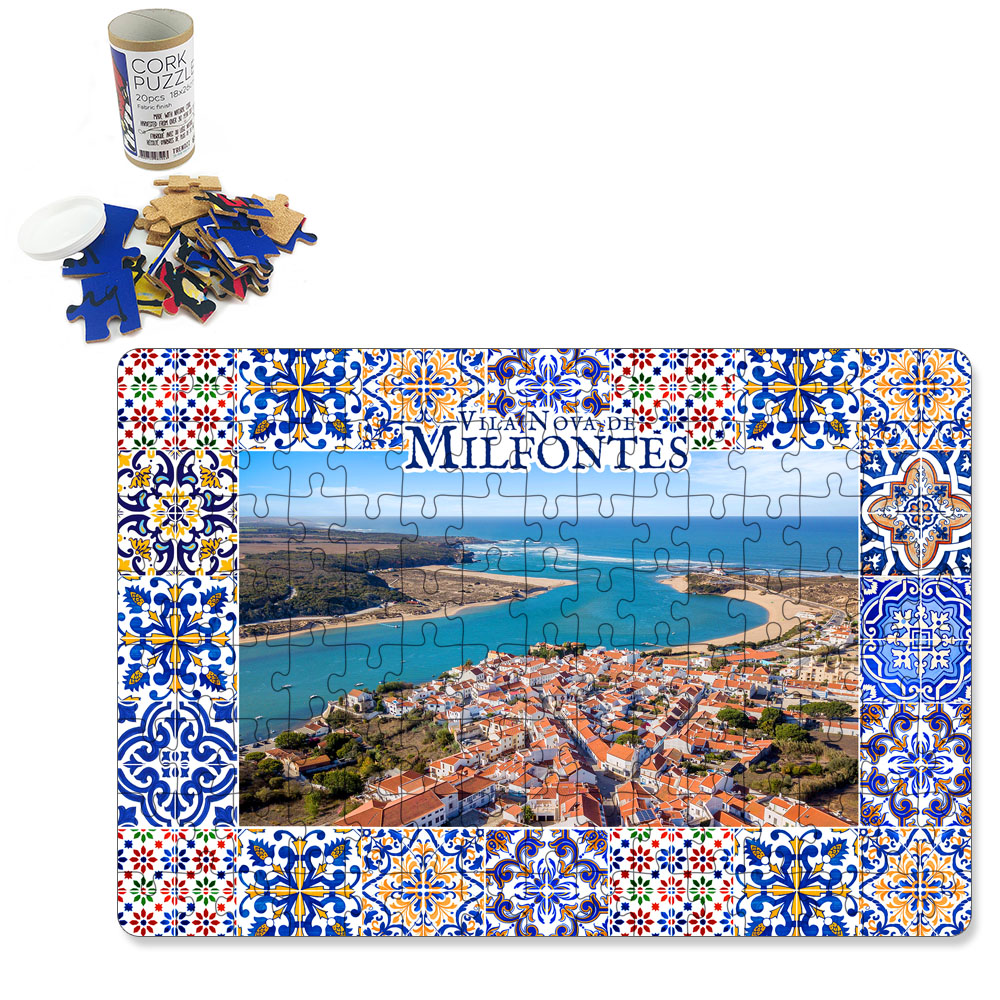 Puzzle with tube box