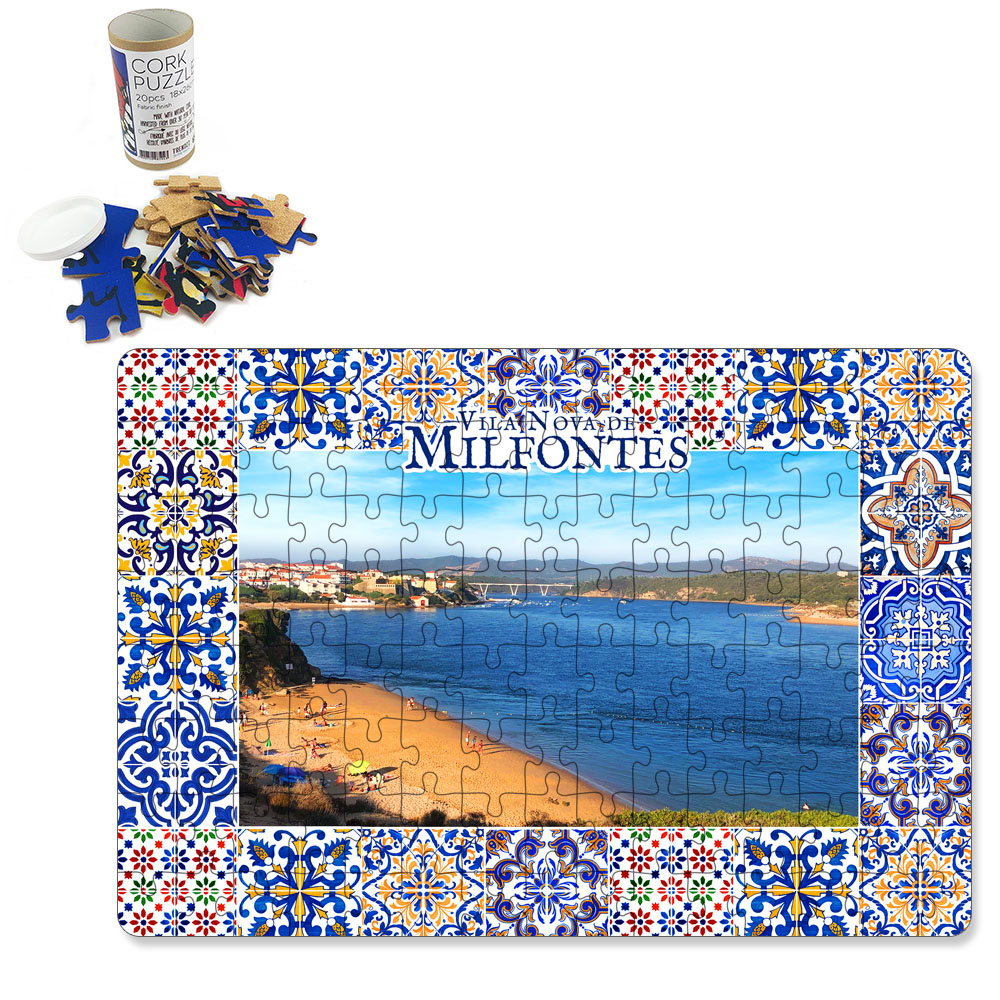 Puzzle with tube box