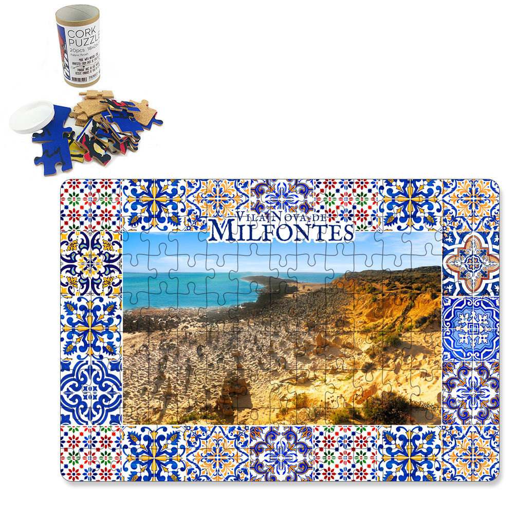 Puzzle with tube box