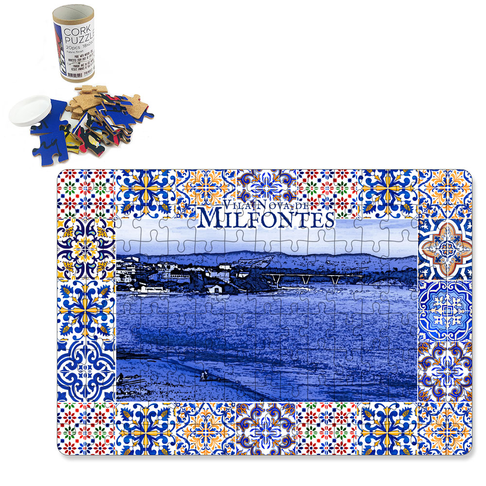 Puzzle with tube box